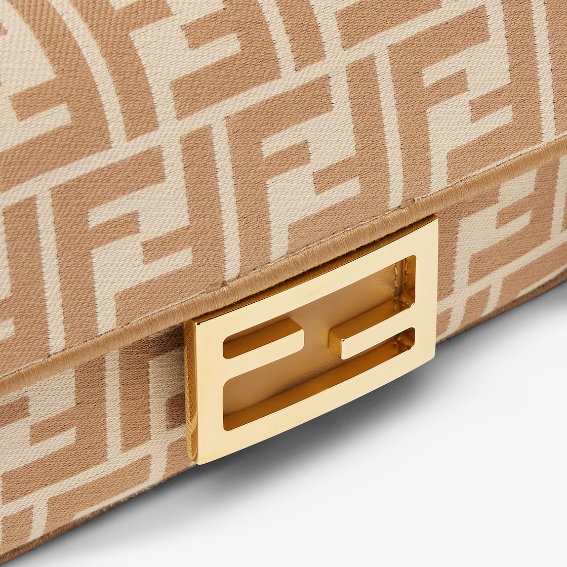 FENDI Baguette® Mini Cappuccino FF jacquard fabric bag - Image 2
